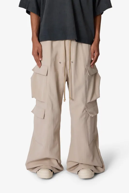 Rave Double Cargo Pants - Tan sold by MNML