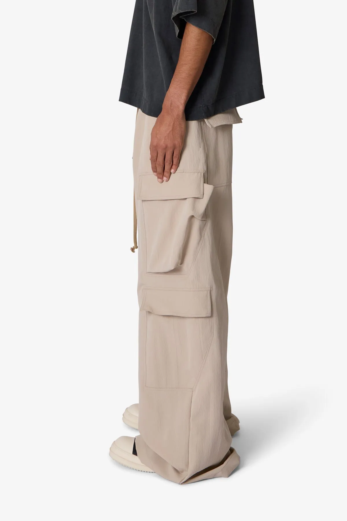 Rave Double Cargo Pants - Tan sold by MNML product image thumbnail 4