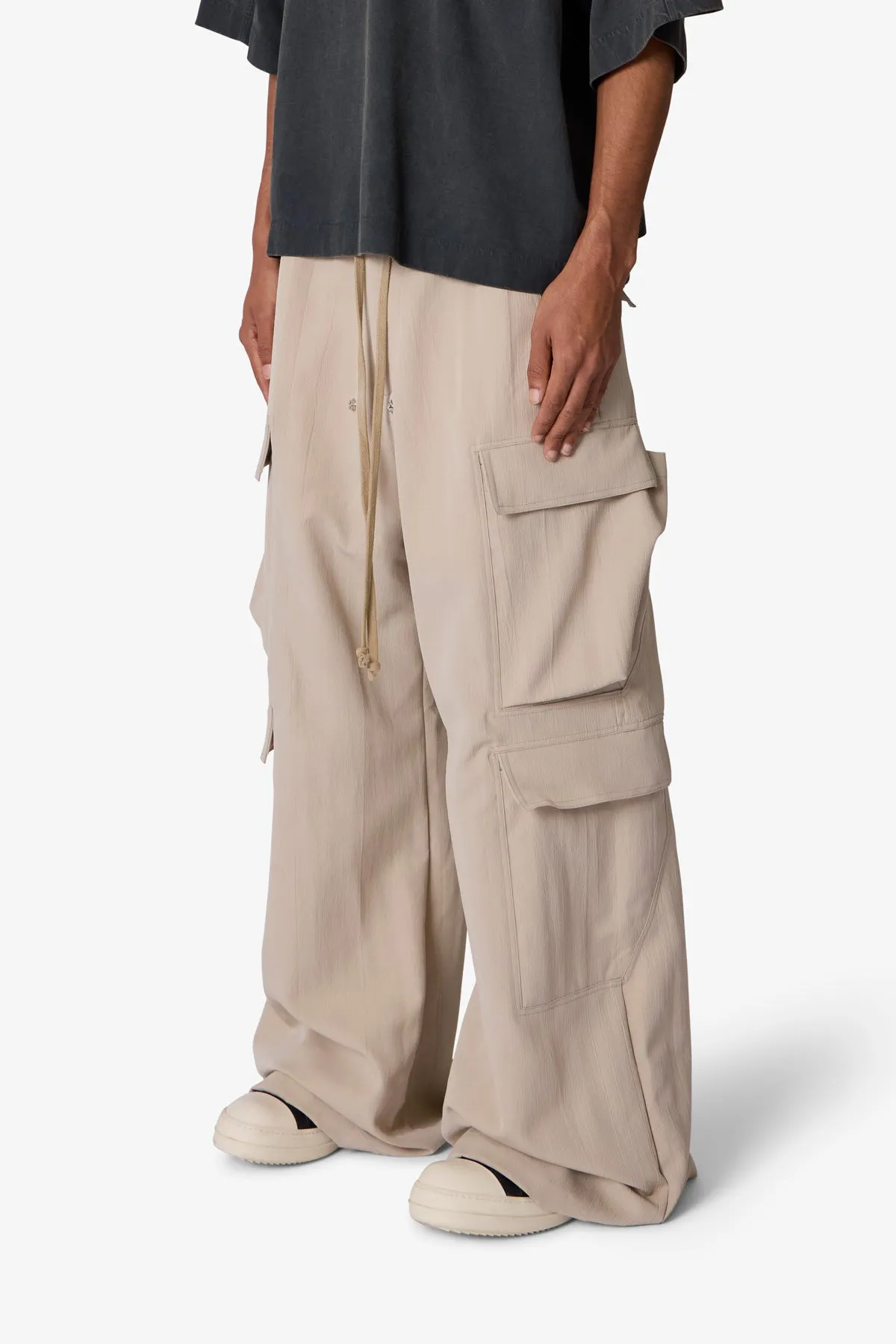 Rave Double Cargo Pants - Tan sold by MNML product image thumbnail 3