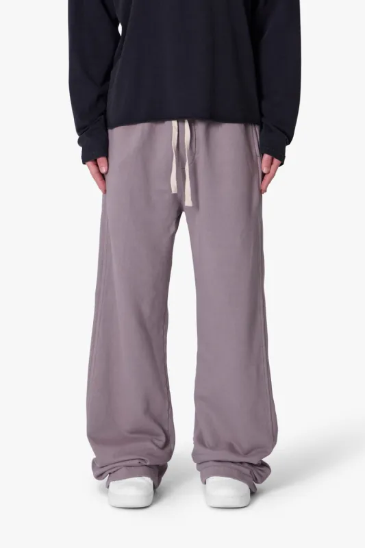 Side Snap Fleece Pants - Washed Mauve sold by MNML