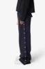 Side Snap Fleece Pants - Washed Black sold by MNML