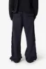 Side Snap Fleece Pants - Washed Black sold by MNML