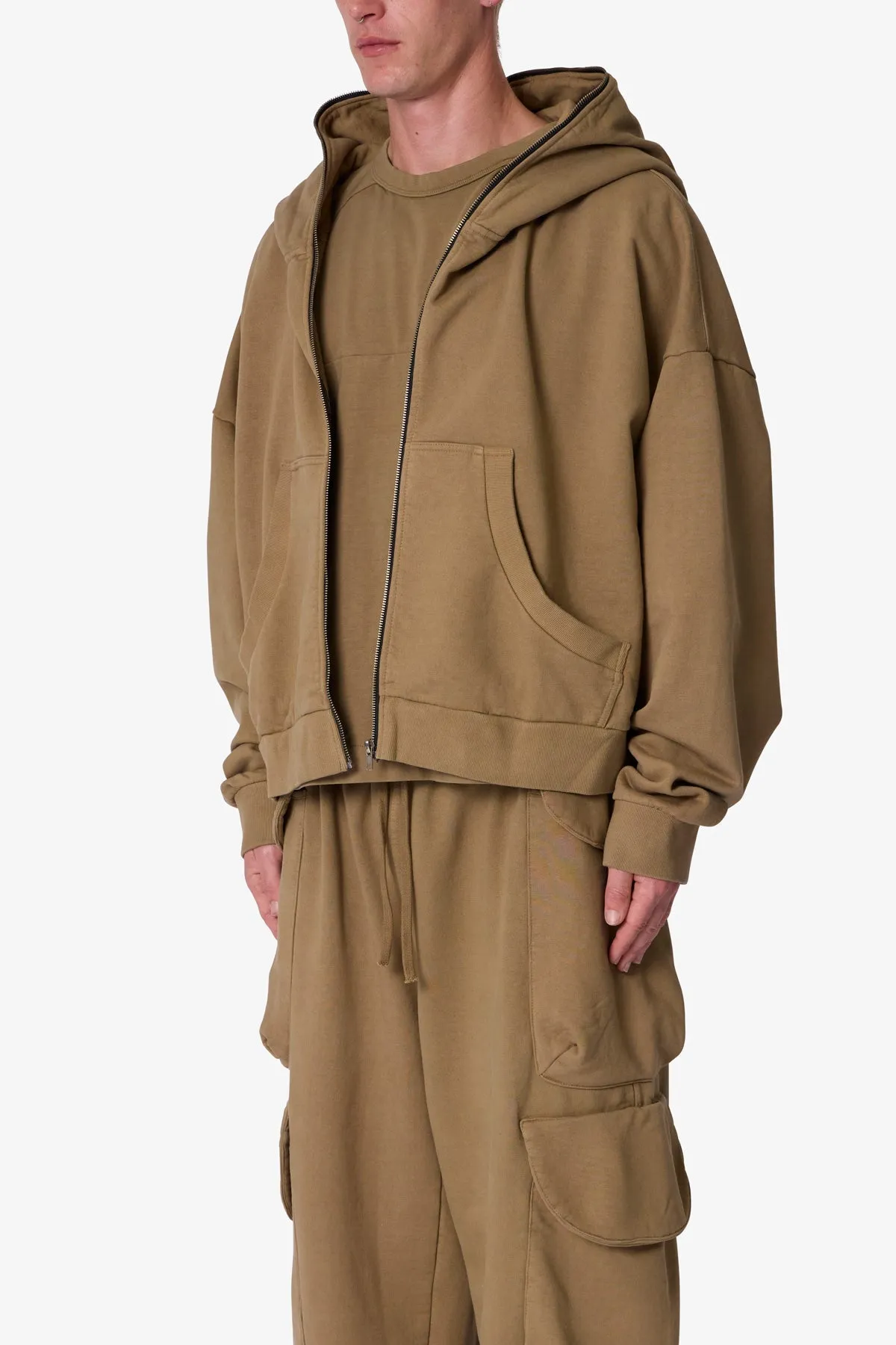 Full Zip Hoodie - Washed Earth sold by MNML product image thumbnail 3