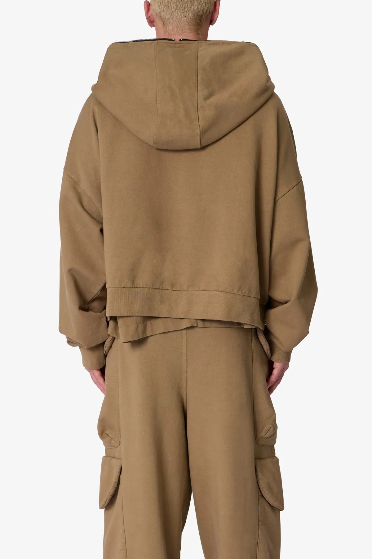 Full Zip Hoodie - Washed Earth sold by MNML product image thumbnail 5