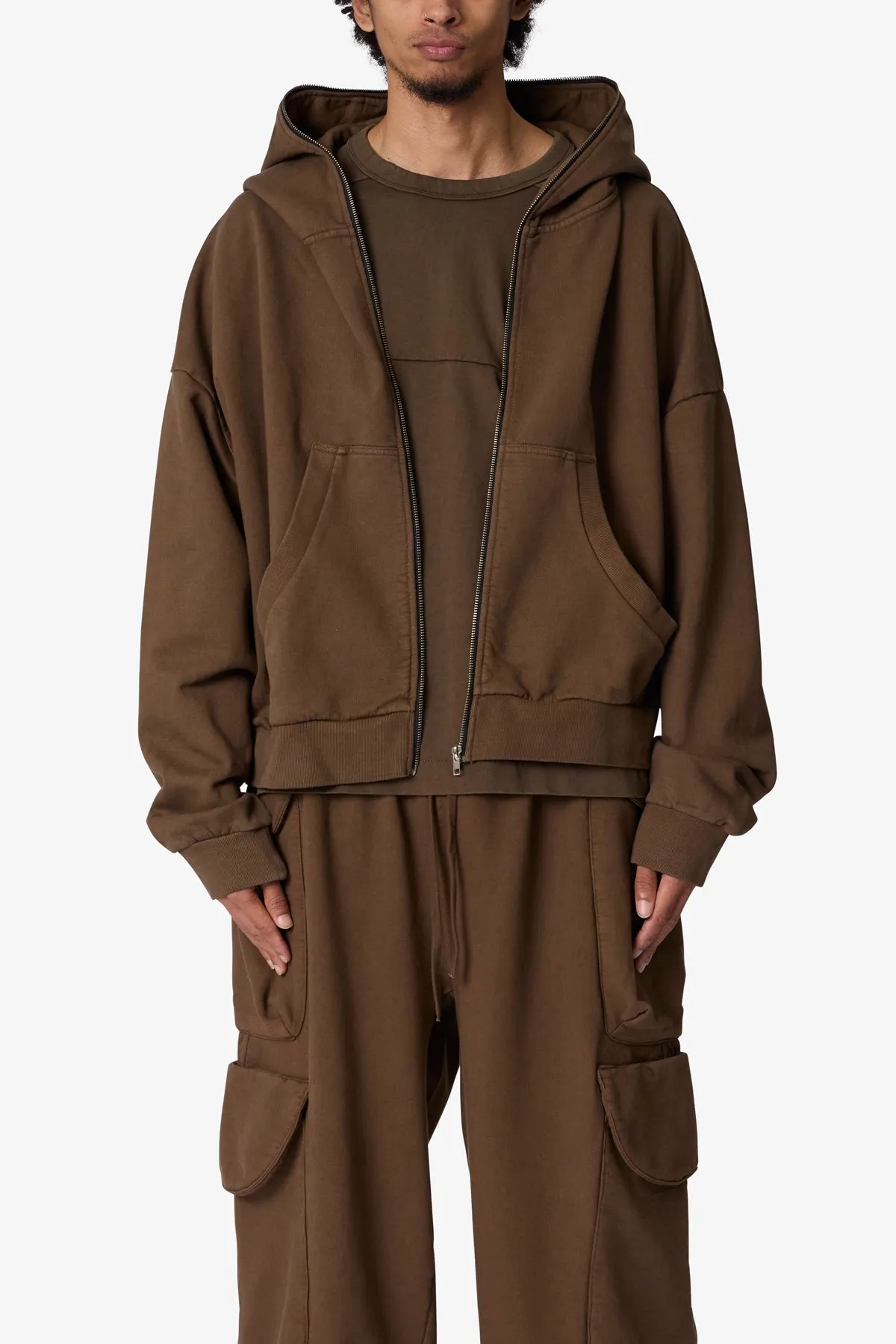 Full Zip Hoodie - Olive sold by MNML product image thumbnail 2