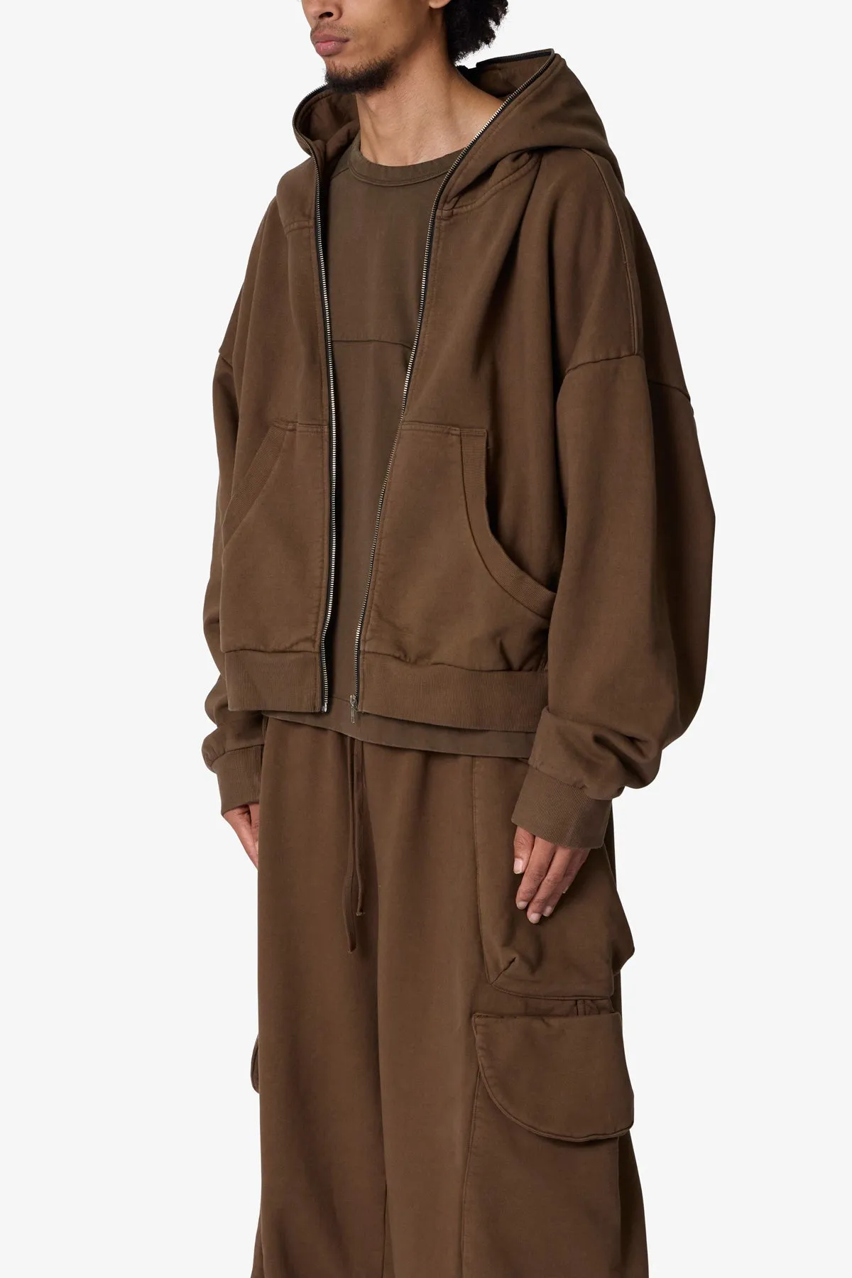 Full Zip Hoodie - Olive sold by MNML product image thumbnail 3