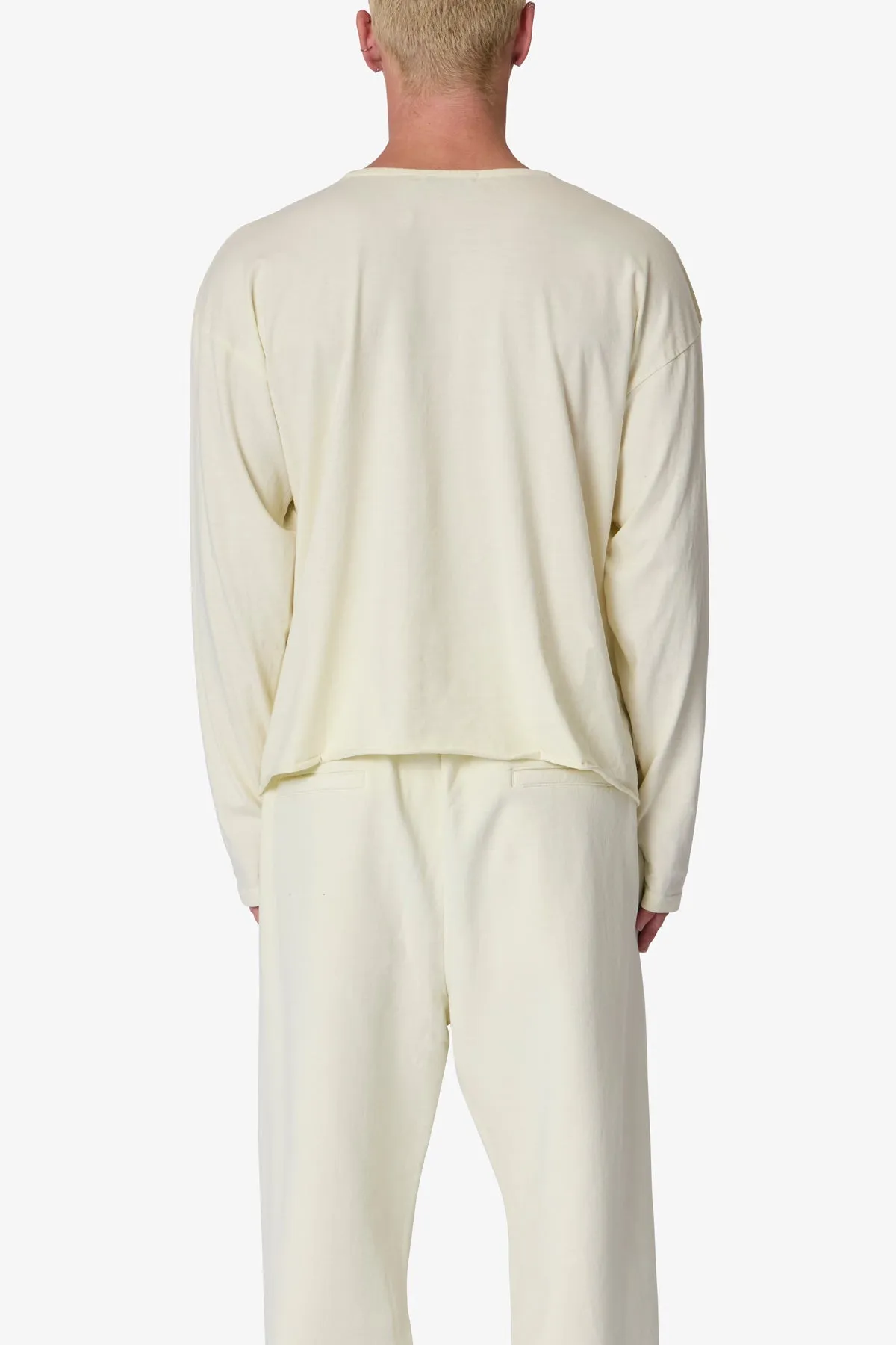 Long Sleeve Tee - Off White sold by MNML product image thumbnail 5