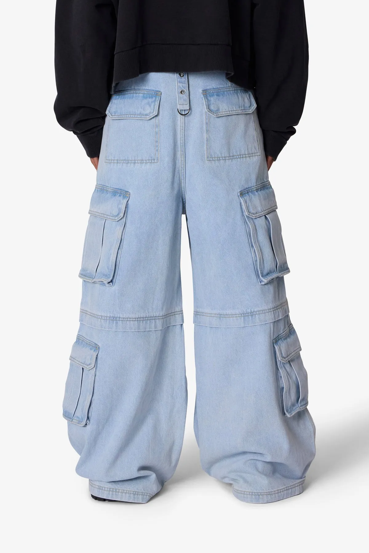 Rave Multi Cargo Denim - Light Blue sold by MNML product image thumbnail 5
