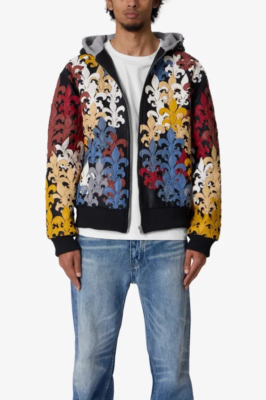 Fleur De Lis All Over Hoodie - Multi sold by MNML