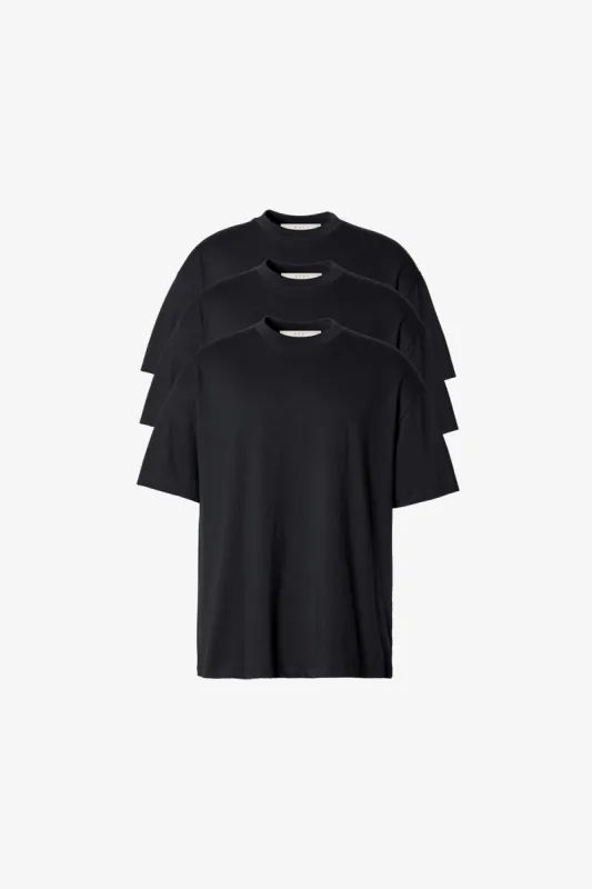 Heavy Every Day Tee 3 Pack - Black sold by MNML