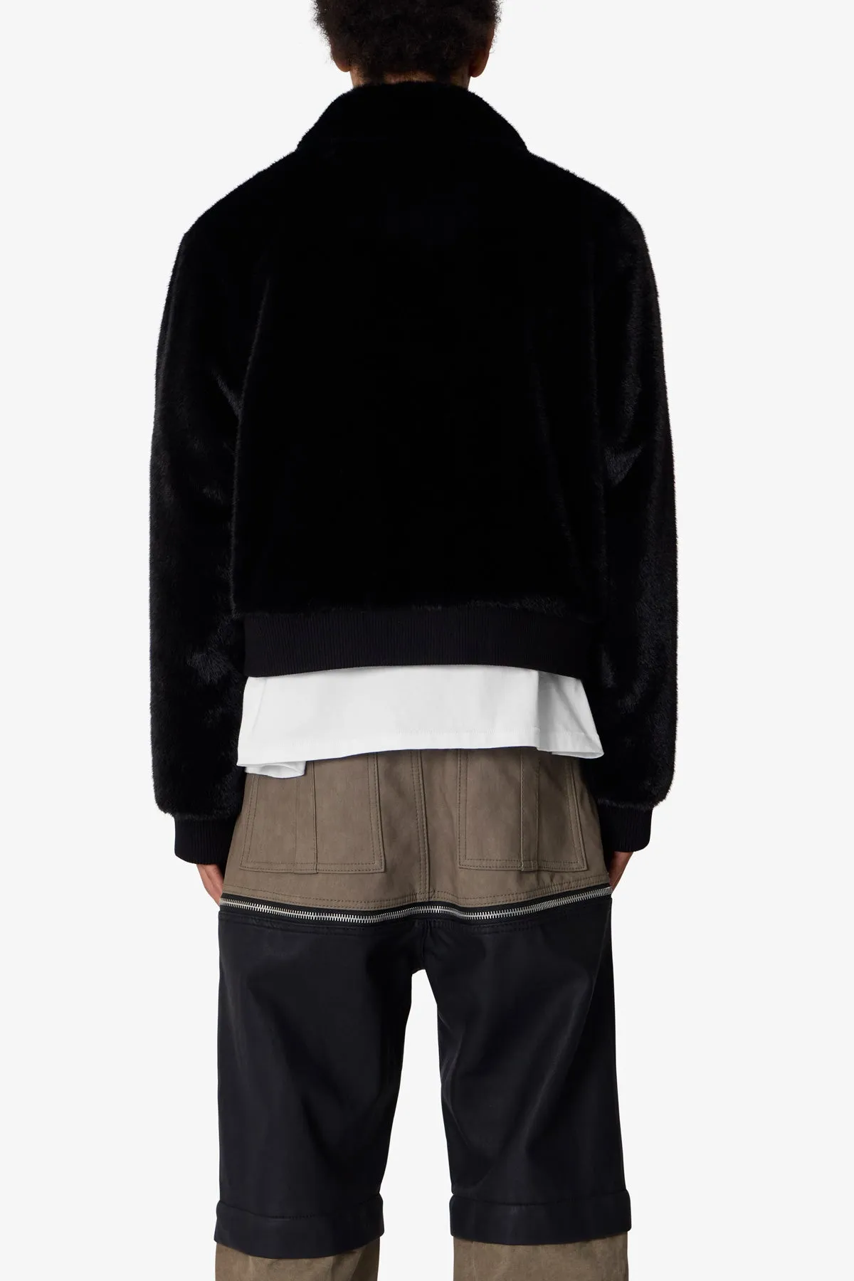 Night Wolf Faux Jacket - Black sold by MNML product image thumbnail 5