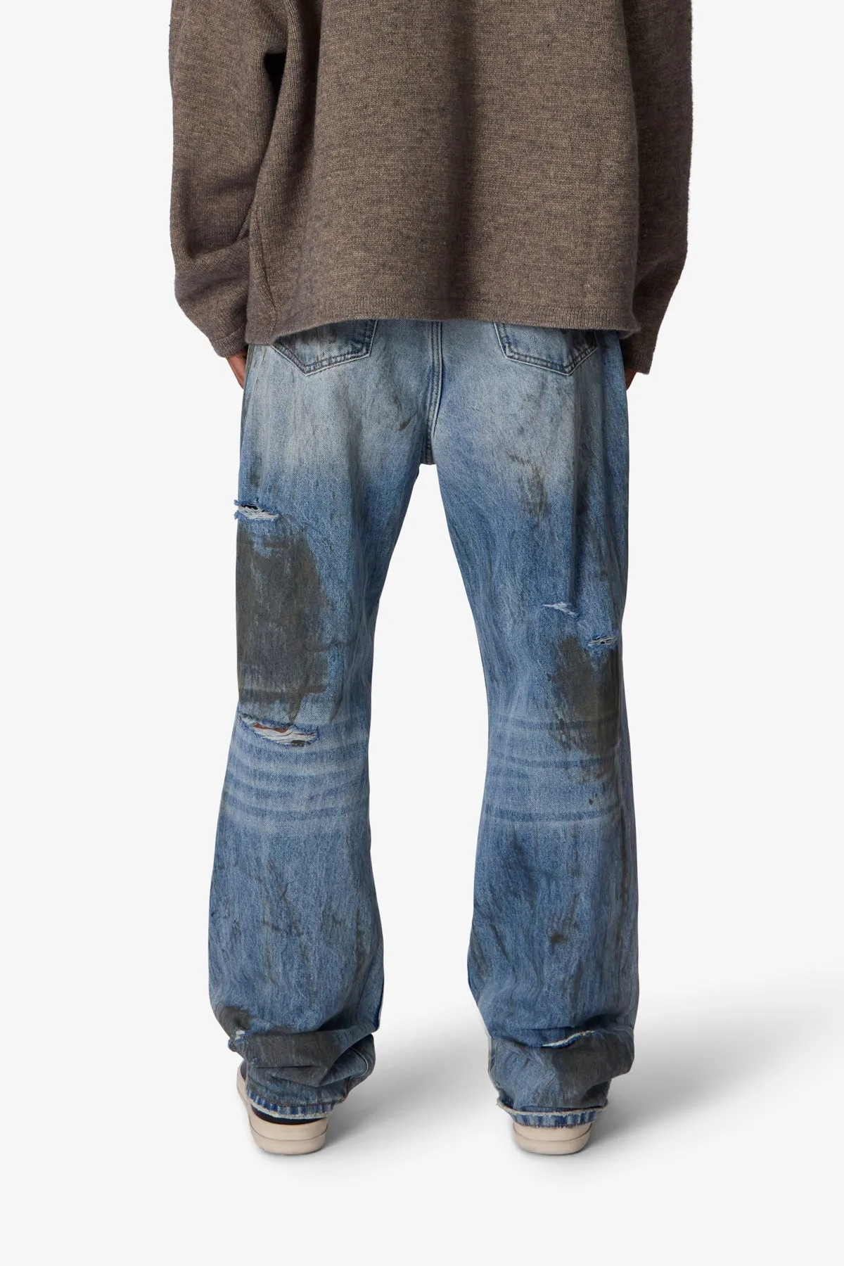 Ultra Baggy Thrashed Denim - Blue sold by MNML product image thumbnail 5