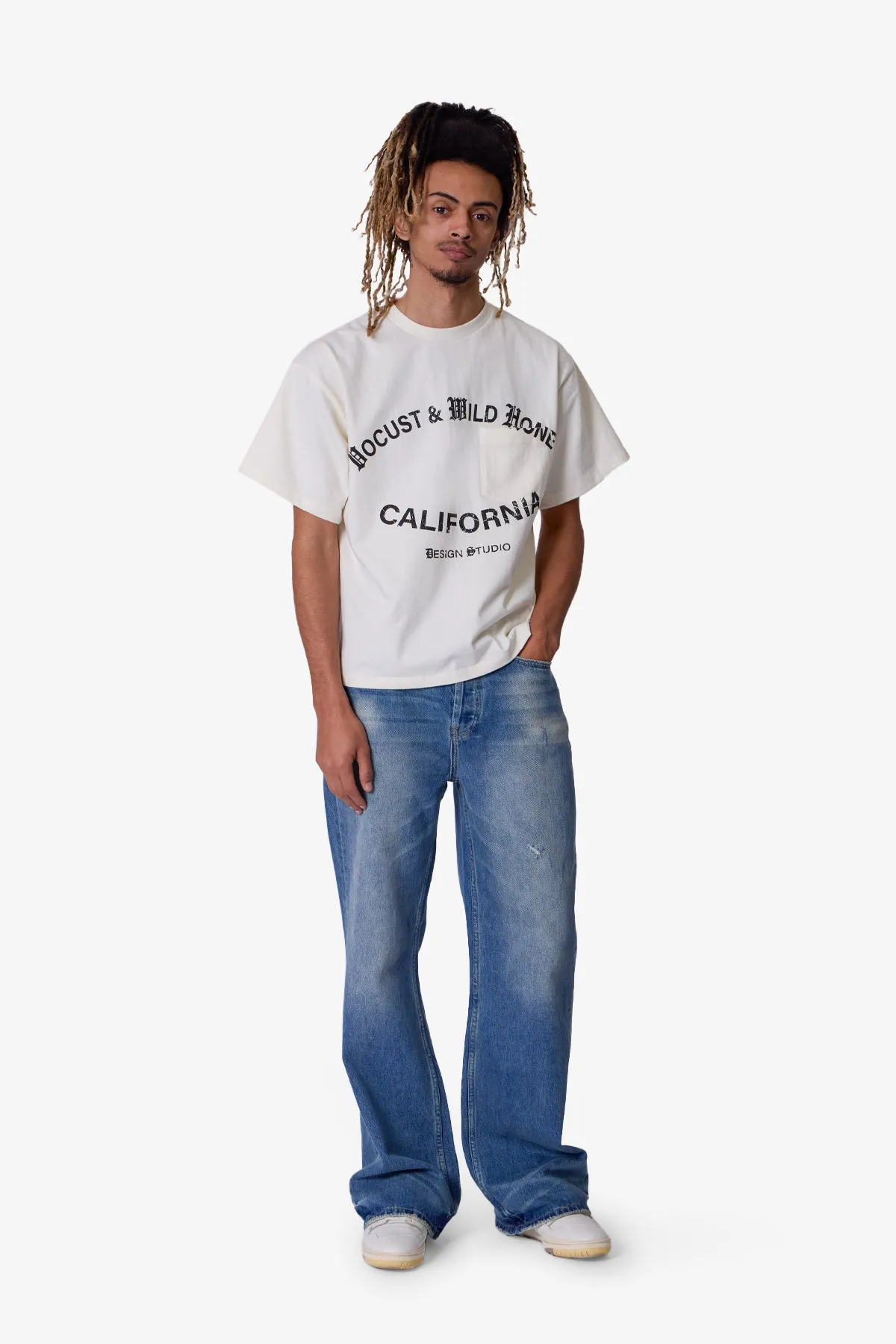 Studio Heavyweight Boxy Tee - Vintage White sold by MNML product image thumbnail 4