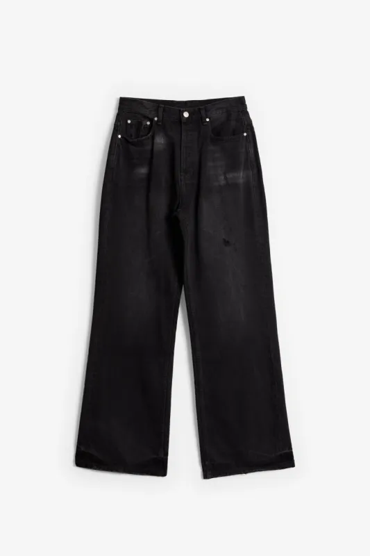 G:04 Relaxed Flare Denim - Washed Black sold by MNML