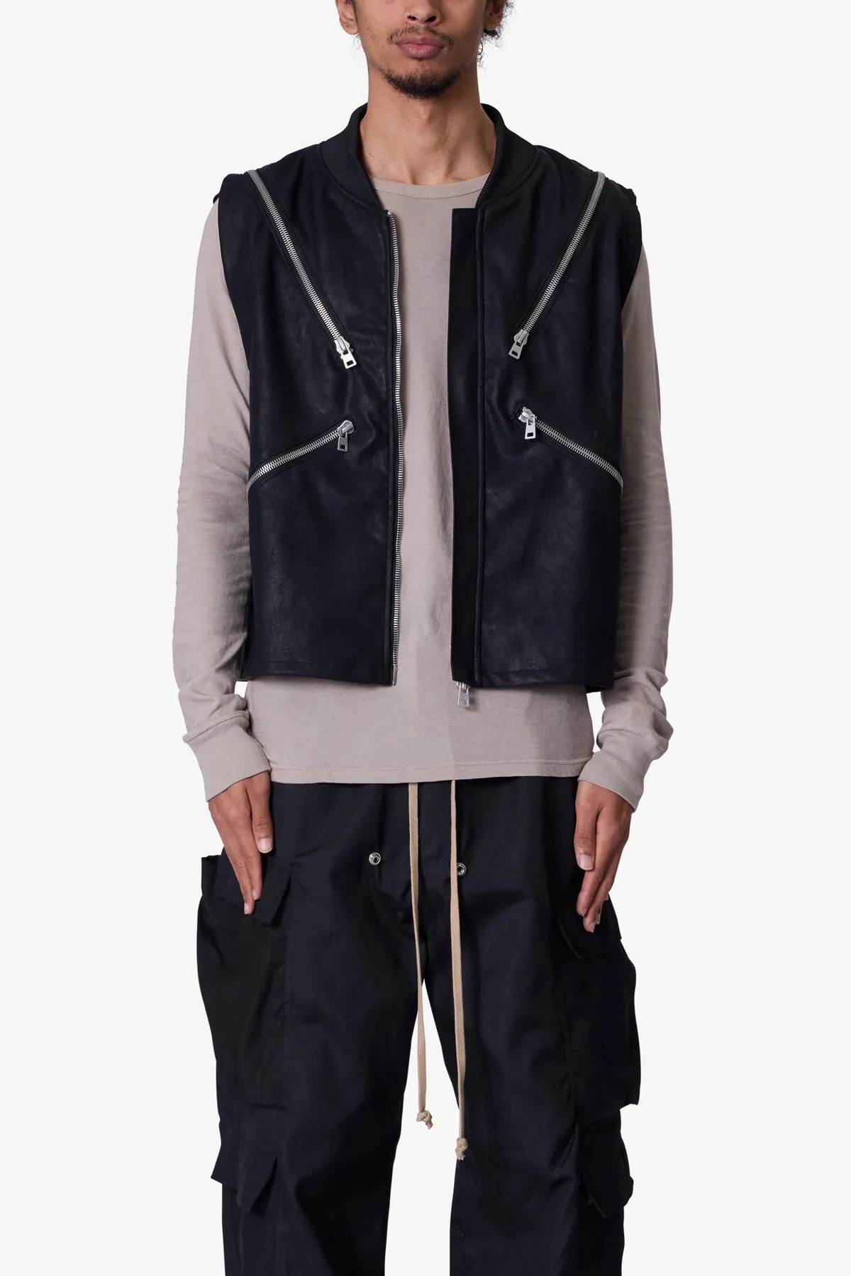 Zip Lock Vest - Black sold by MNML product image thumbnail 2