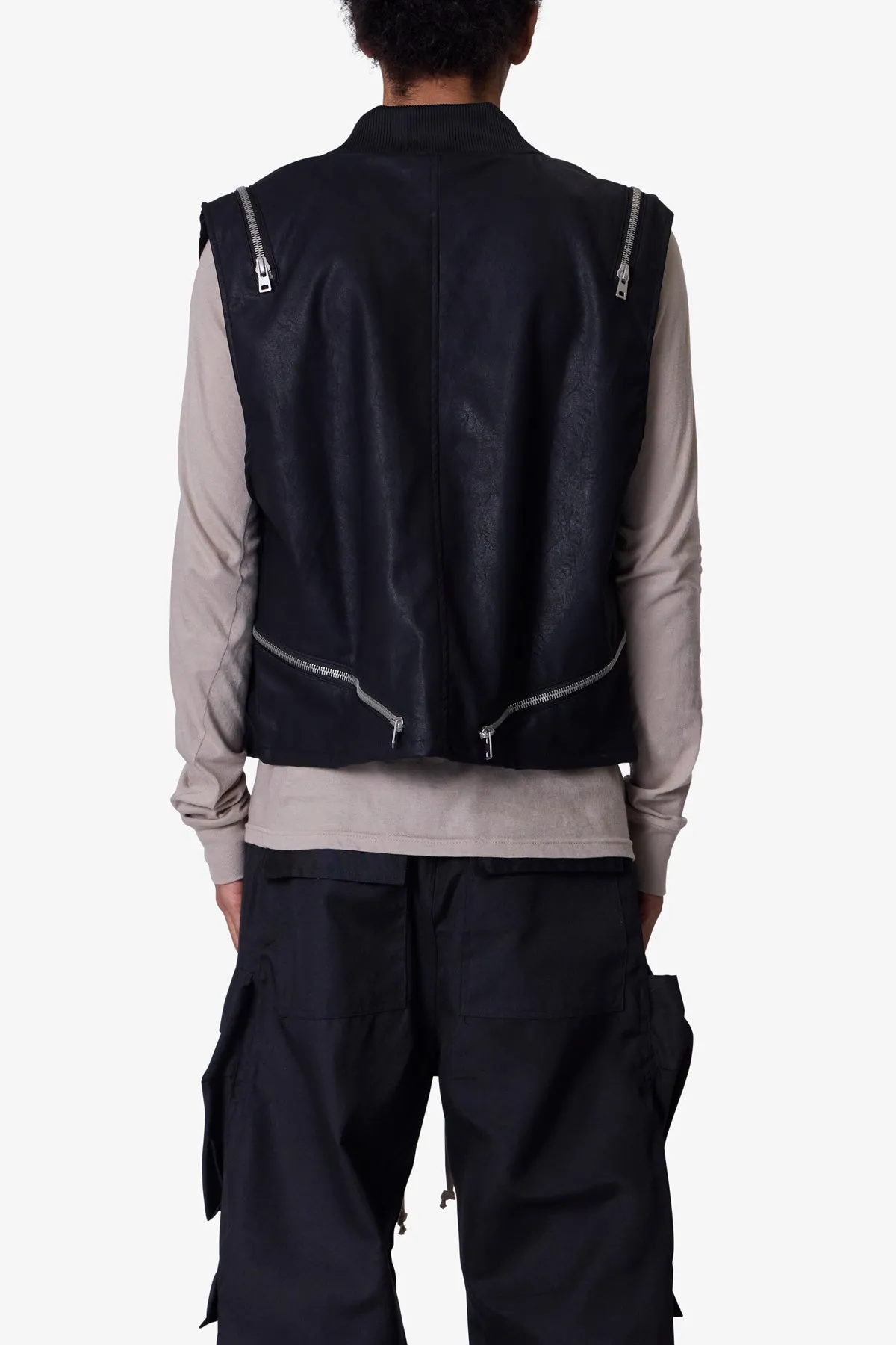 Zip Lock Vest - Black sold by MNML product image thumbnail 5