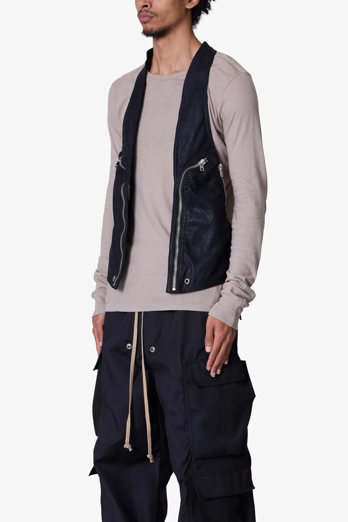 Leather Holster Vest - Black sold by MNML product image thumbnail 3