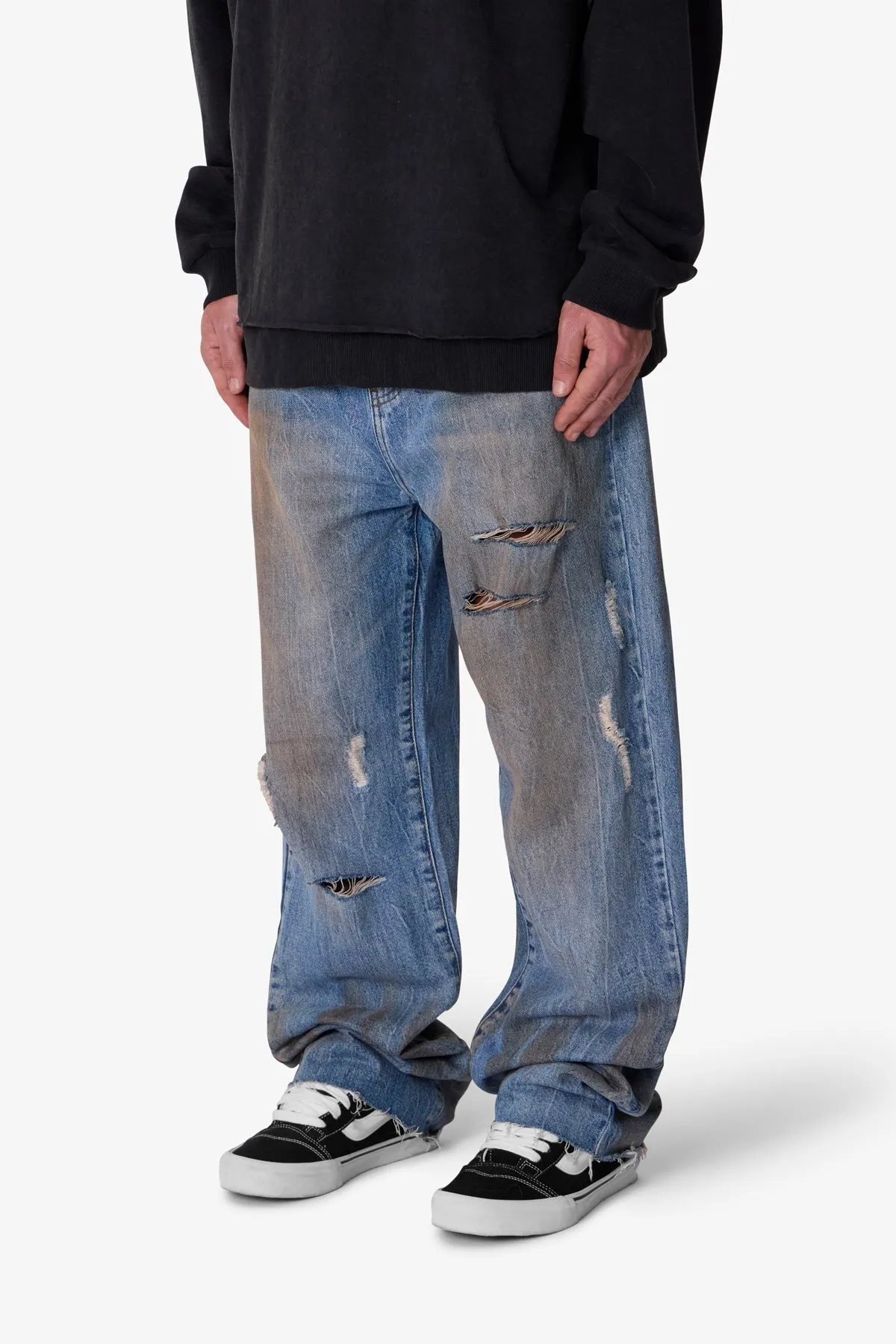 Ultra Baggy Ran Over Denim - Blue sold by MNML product image thumbnail 3