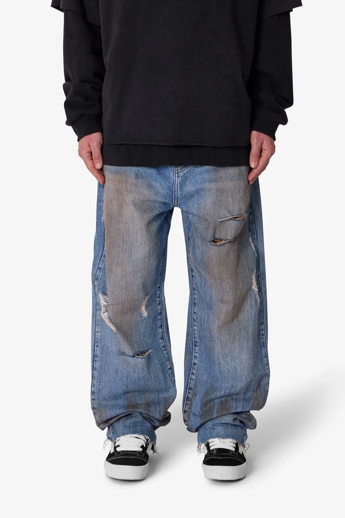 Ultra Baggy Ran Over Denim - Blue sold by MNML product image thumbnail 2