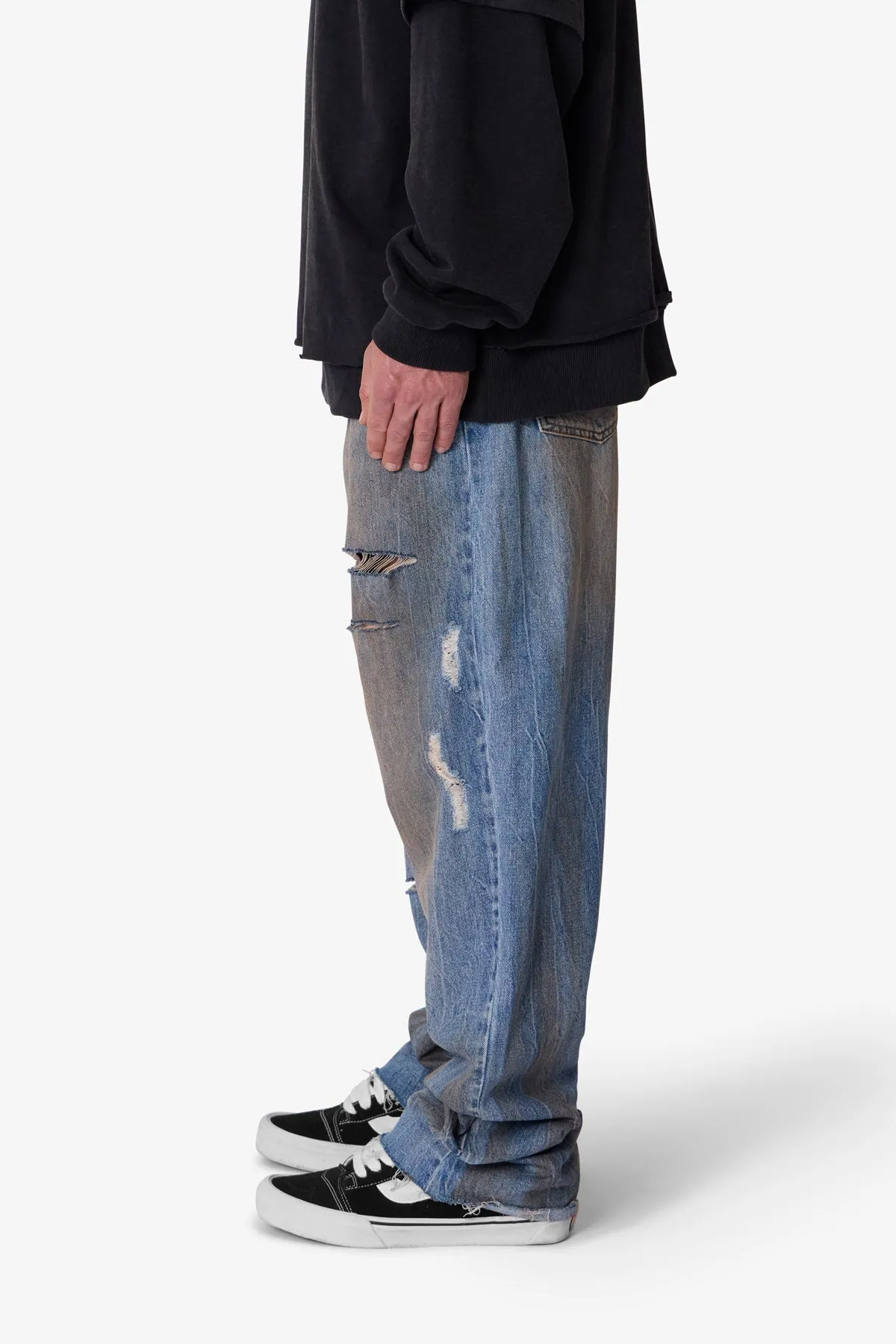 Ultra Baggy Ran Over Denim - Blue sold by MNML product image thumbnail 4
