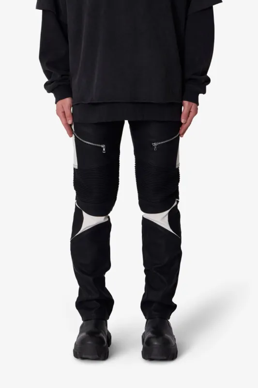 D728 Moto Pants - Black sold by MNML