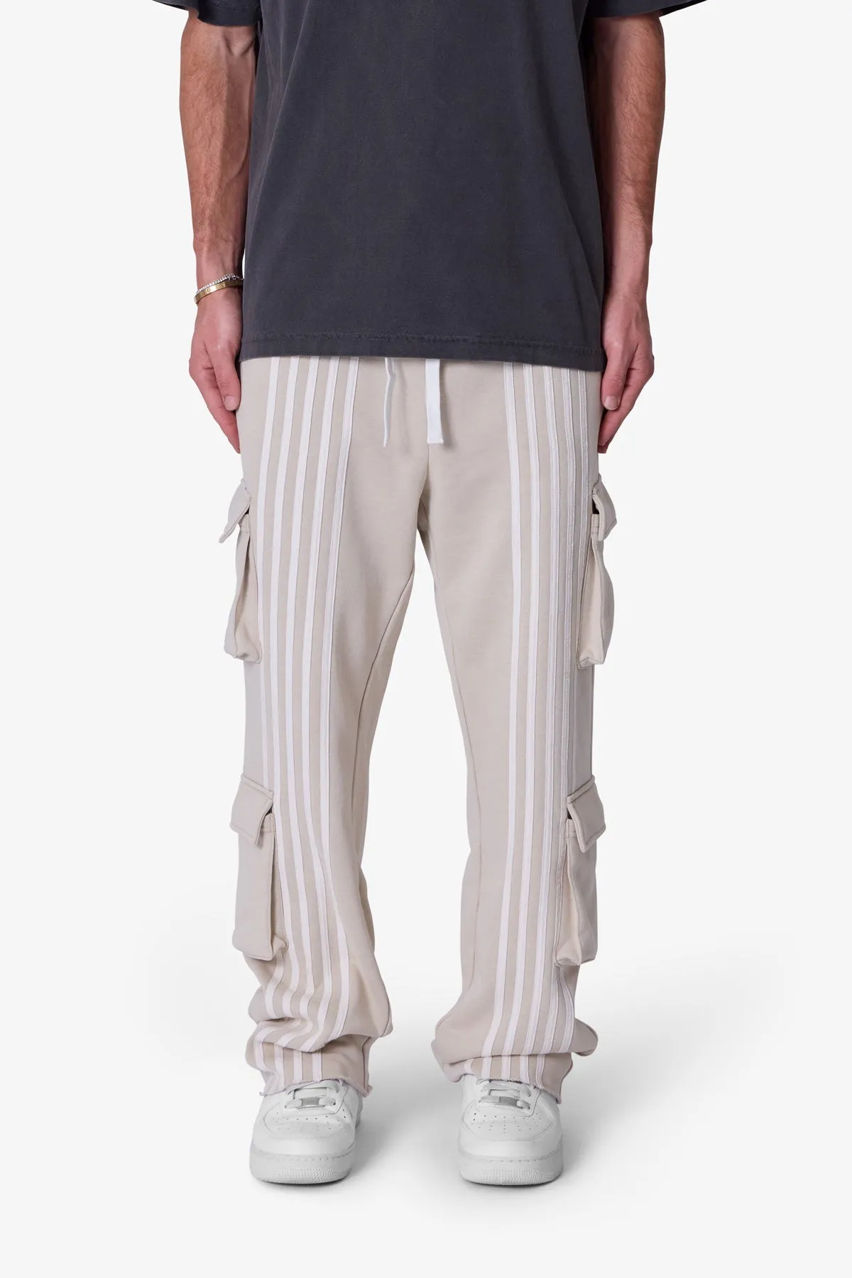 Front Stripe Sweatpants - Washed Earth sold by MNML product image thumbnail 2