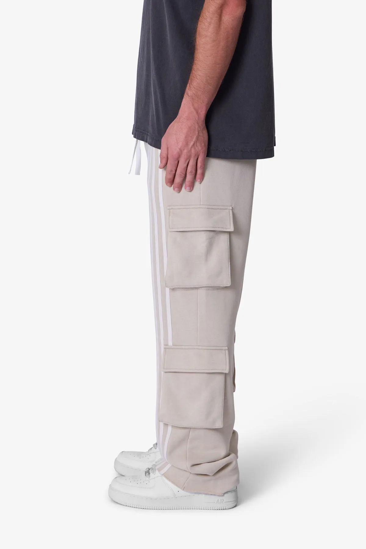 Front Stripe Sweatpants - Washed Earth sold by MNML product image thumbnail 4