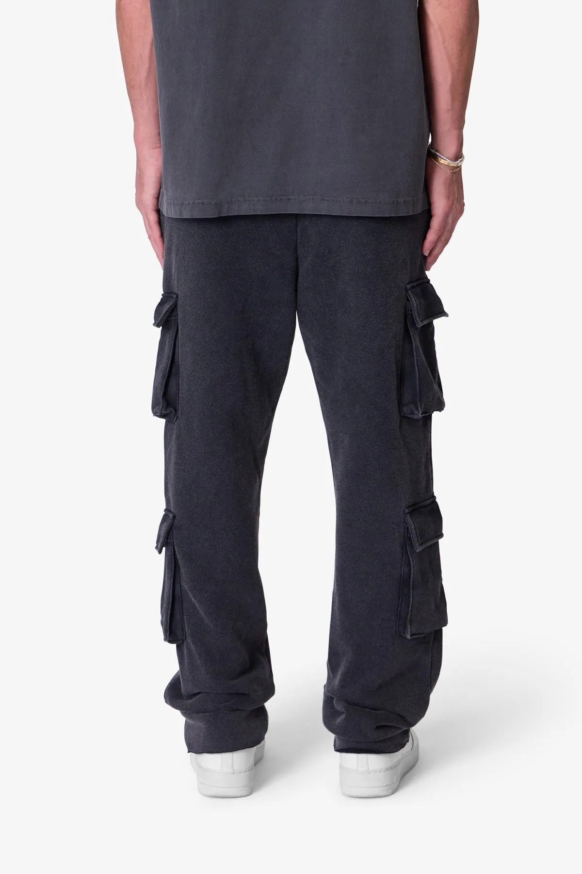 Front Stripe Sweatpants - Washed Black sold by MNML product image thumbnail 5