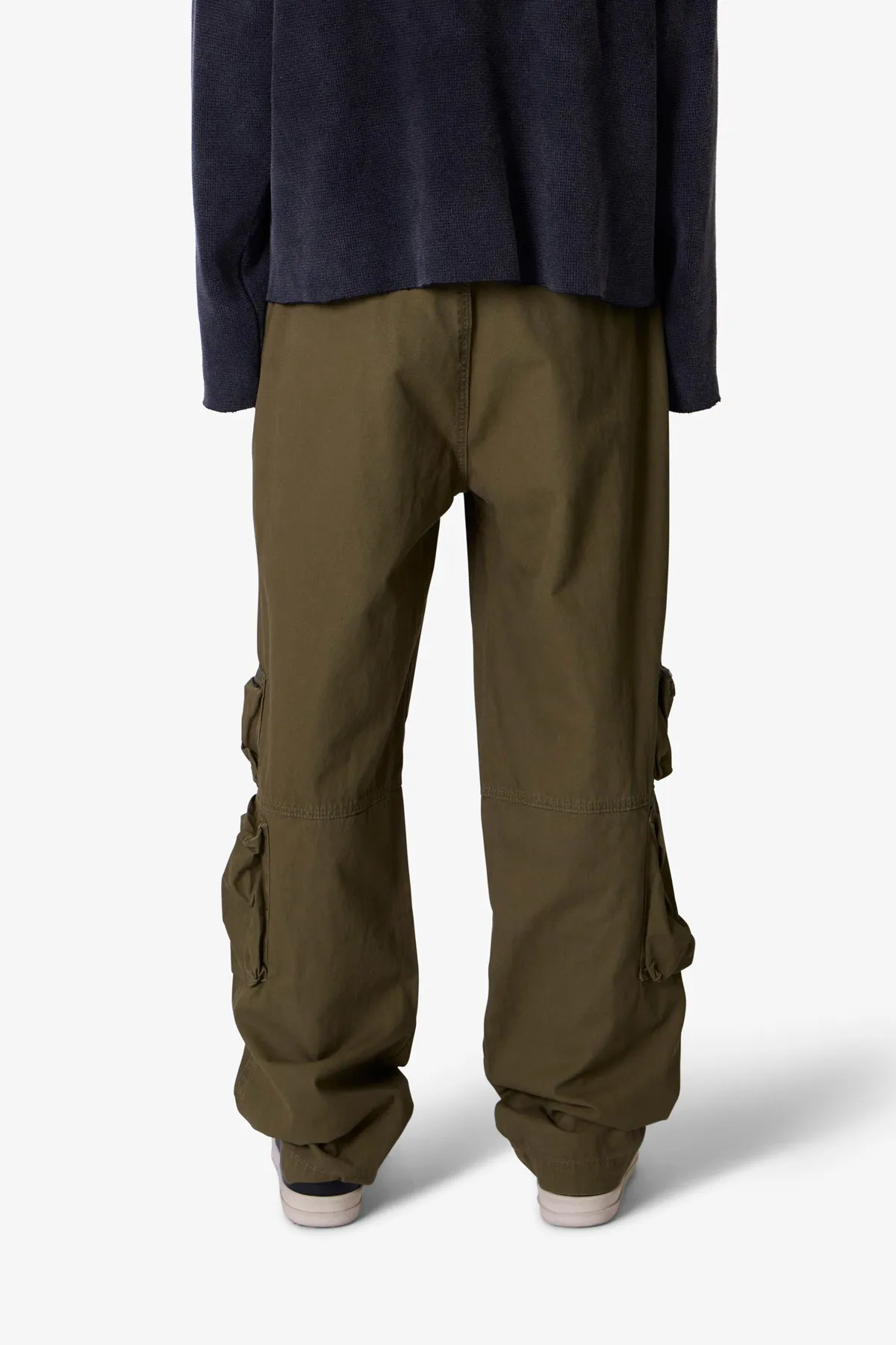 Ultra Baggy Tactical Cargo Pants - Olive sold by MNML product image thumbnail 5