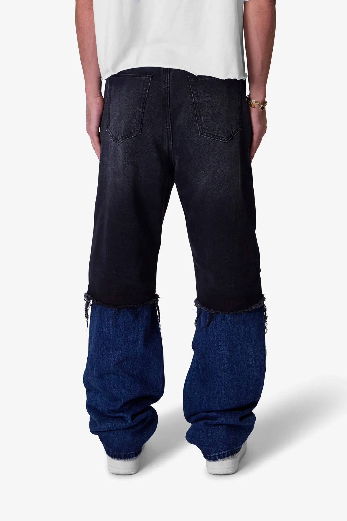 Ultra Baggy Denim on Denim - Black/Blue sold by MNML product image thumbnail 5