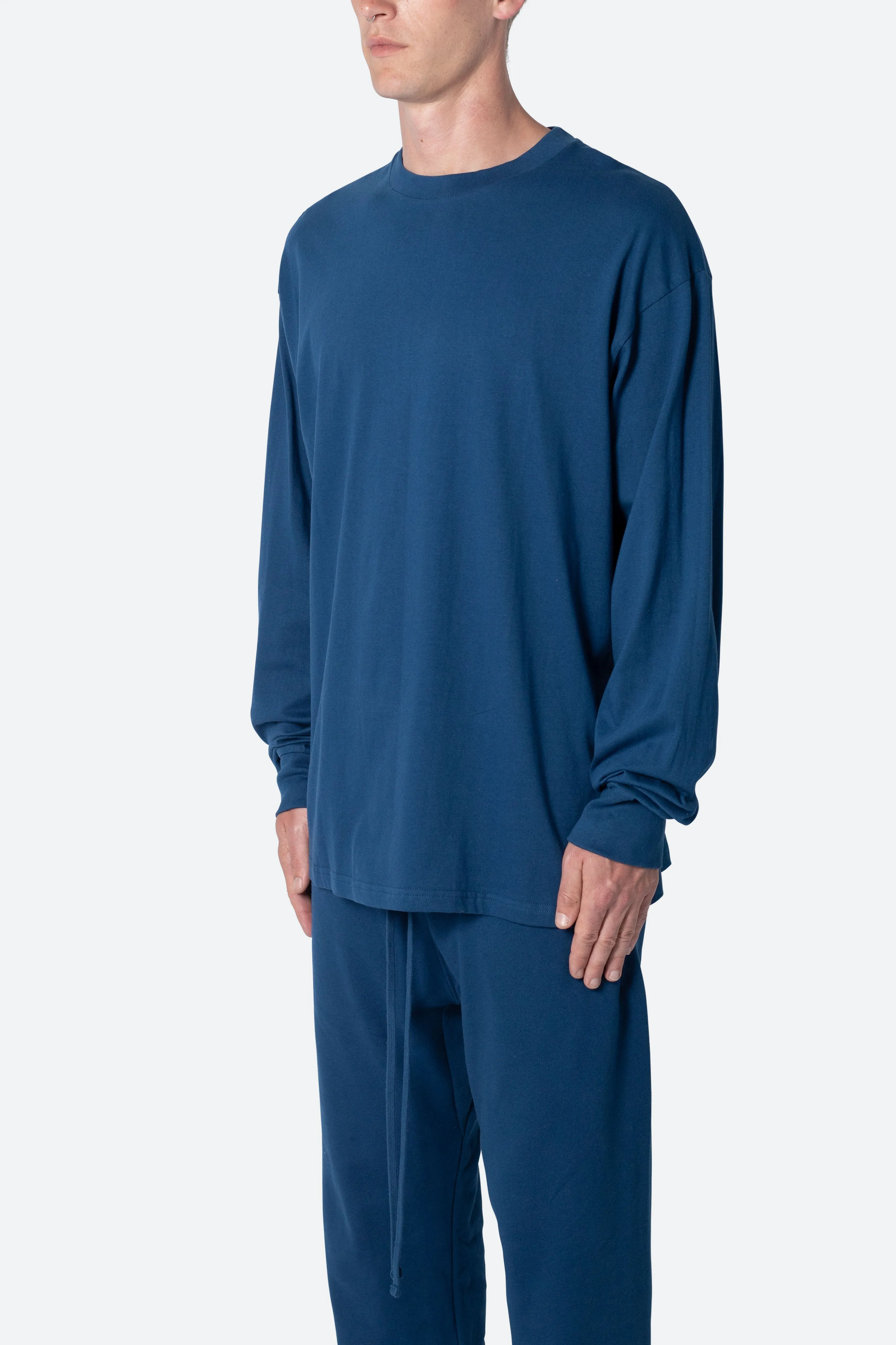 Every Day II L/S Tee - Navy sold by MNML product image thumbnail 3