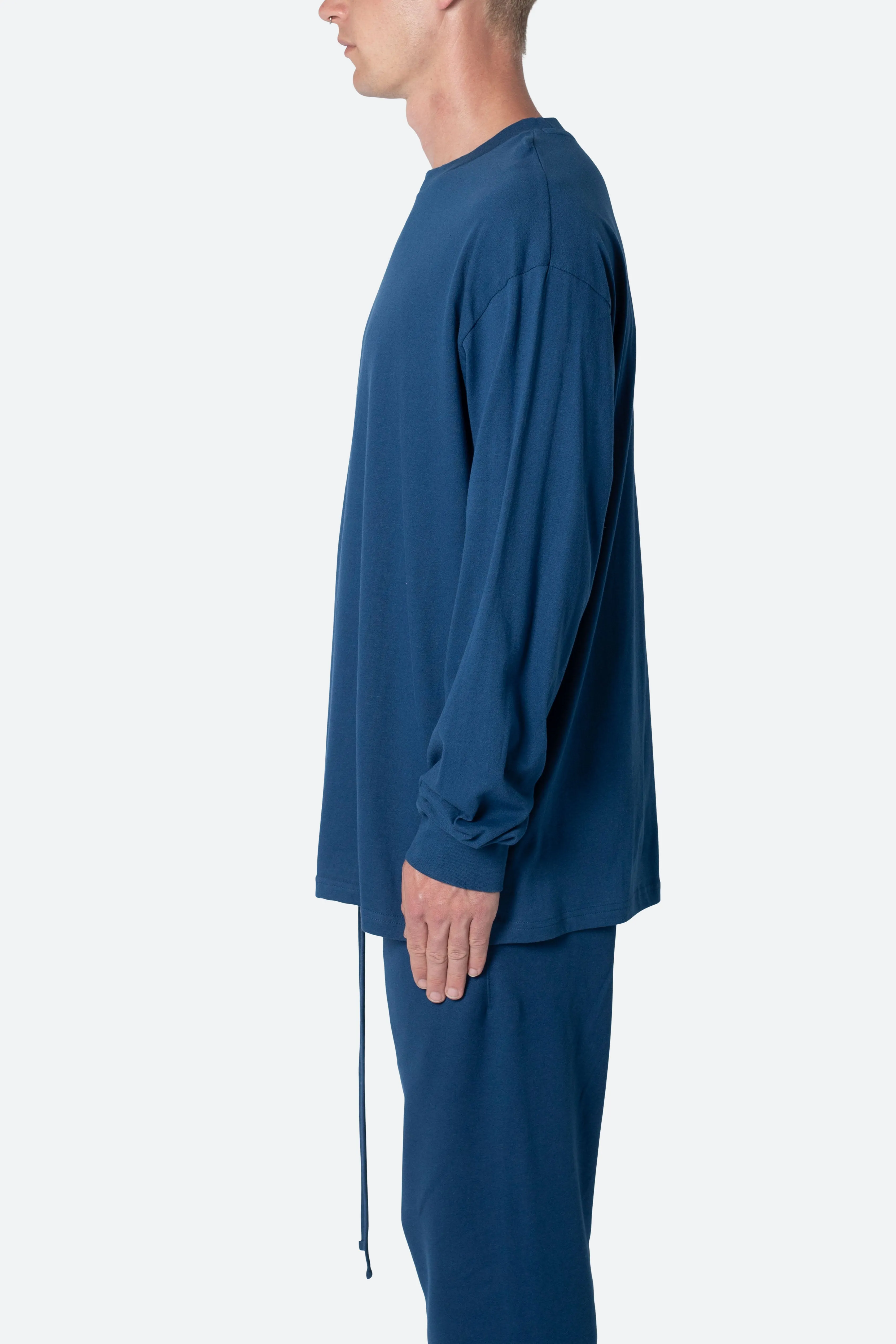 Every Day II L/S Tee - Navy sold by MNML product image thumbnail 4