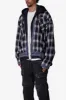 Zipped Up Flannel Jacket - Black sold by MNML