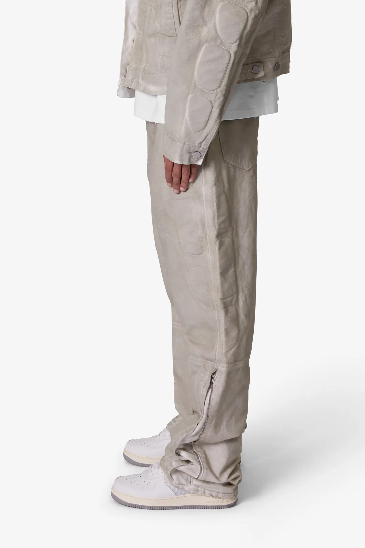 Ultra Baggy Moto Denim - Off White sold by MNML product image thumbnail 4