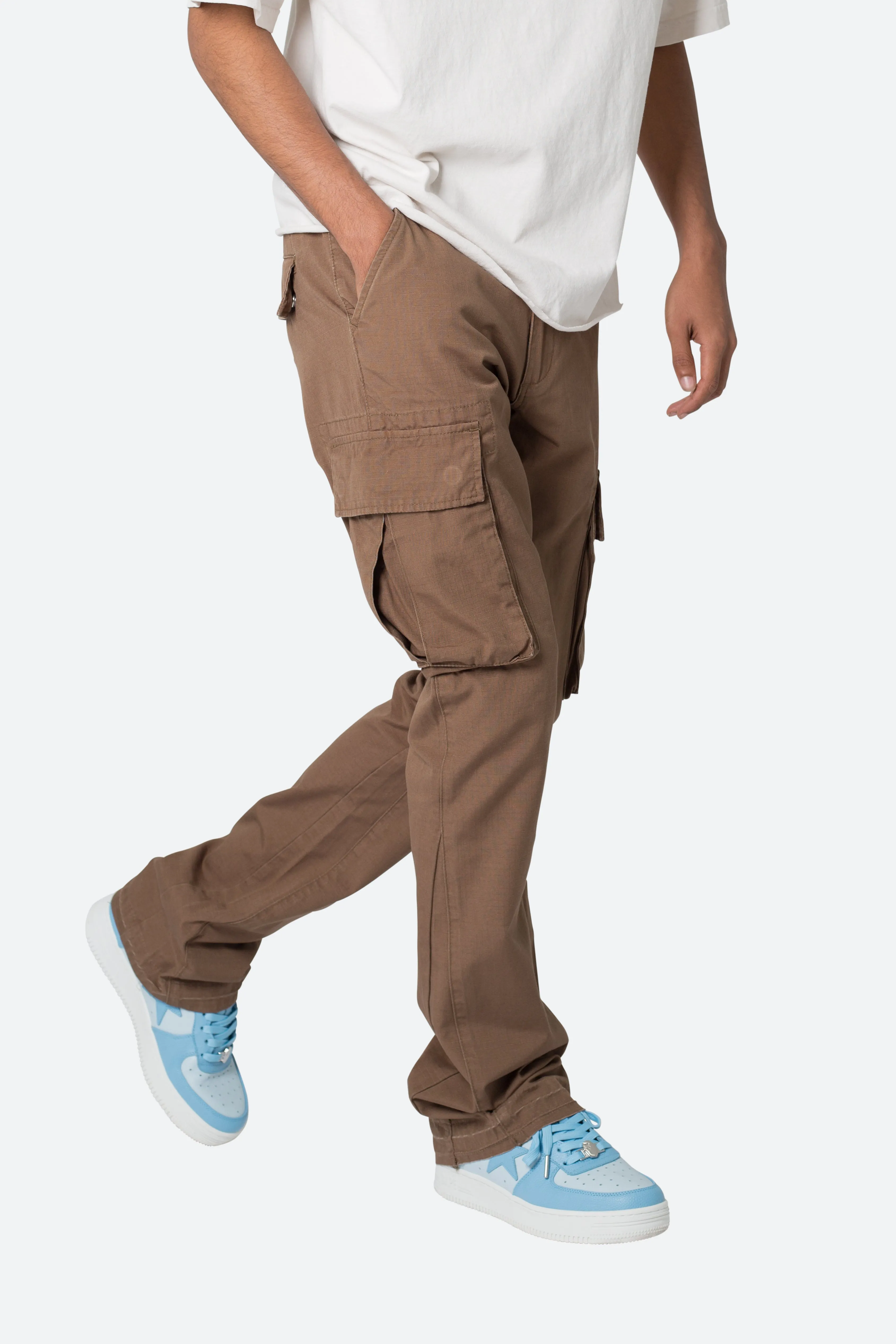 Bootcut Cargo Pants - Chocolate sold by MNML product image thumbnail 2