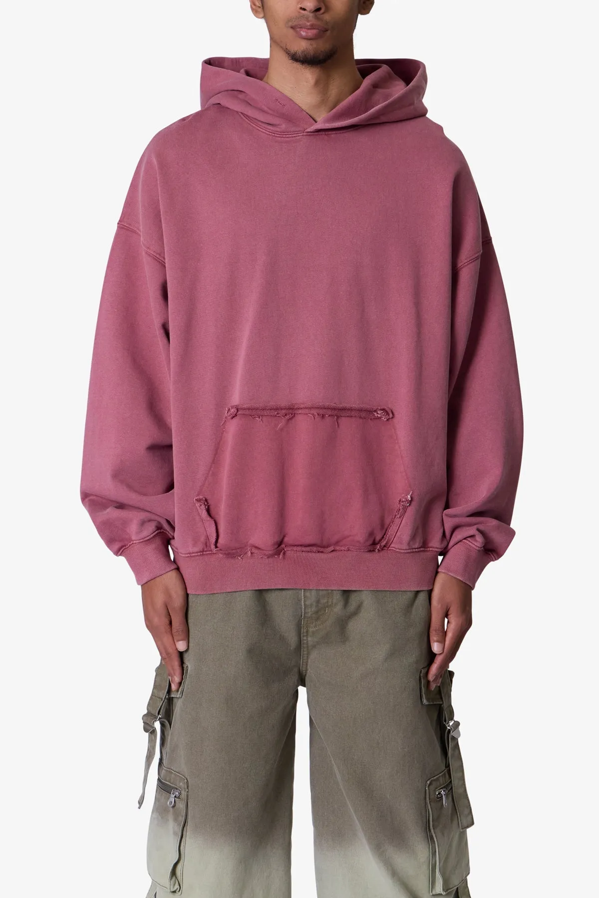 Raw Stitch Hoodie - Purple sold by MNML product image thumbnail 2