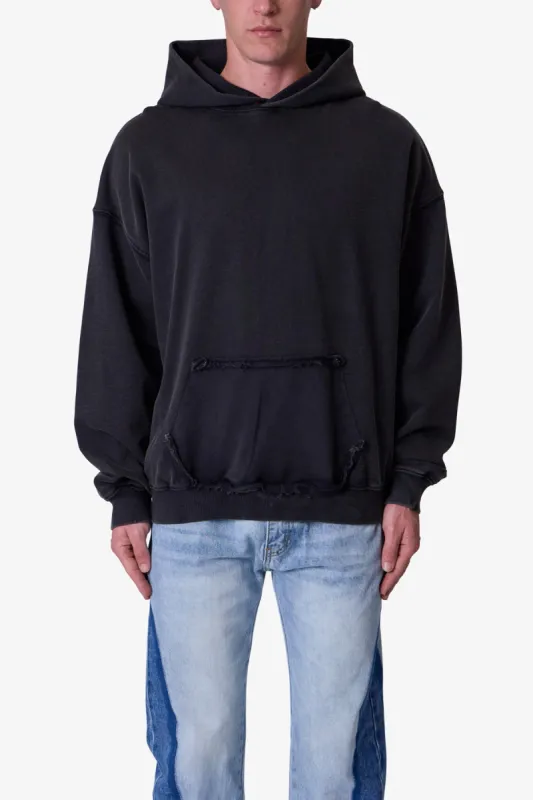 Raw Stitch Hoodie - Black sold by MNML