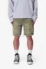 Distressed Cargo Shorts - Olive sold by MNML