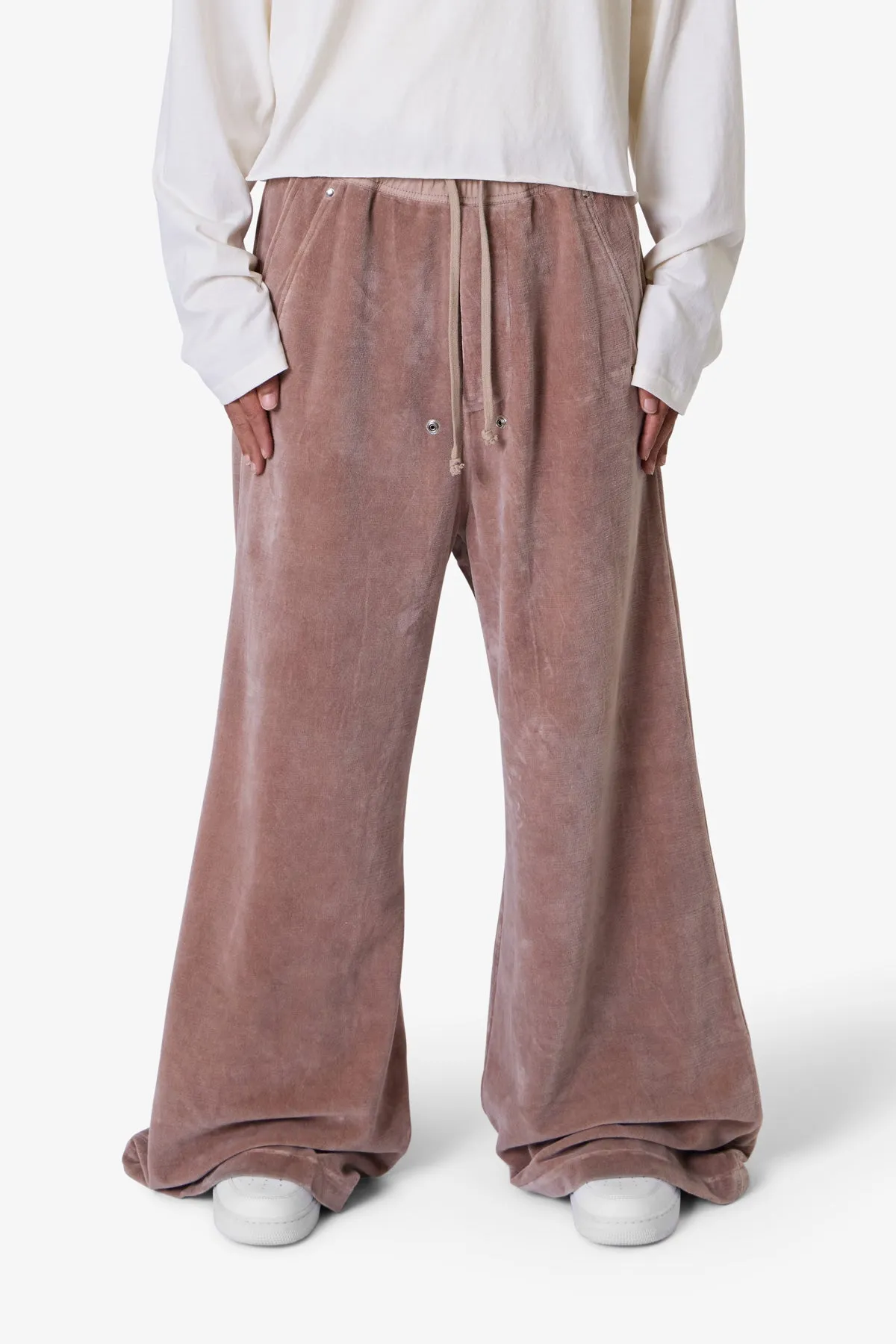 Velvet Rave Sweatpants - Mauve sold by MNML