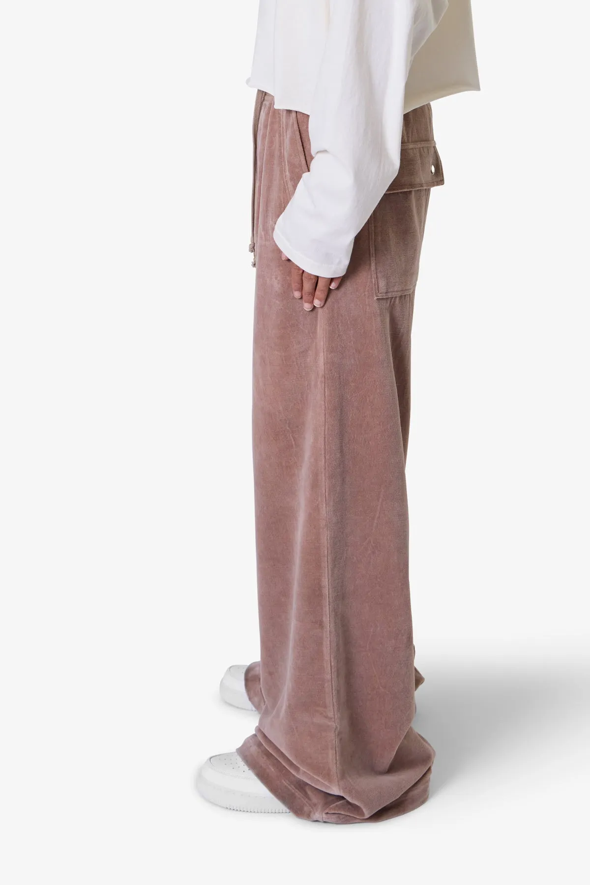 Velvet Rave Sweatpants - Mauve sold by MNML product image thumbnail 4