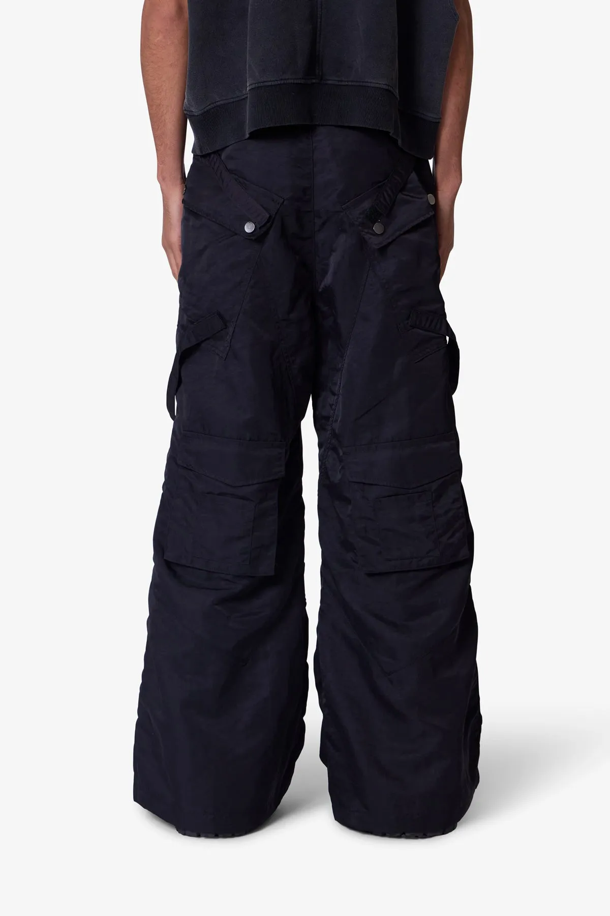 Strapped Up Raver Double Cargo Pants - Black sold by MNML product image thumbnail 5