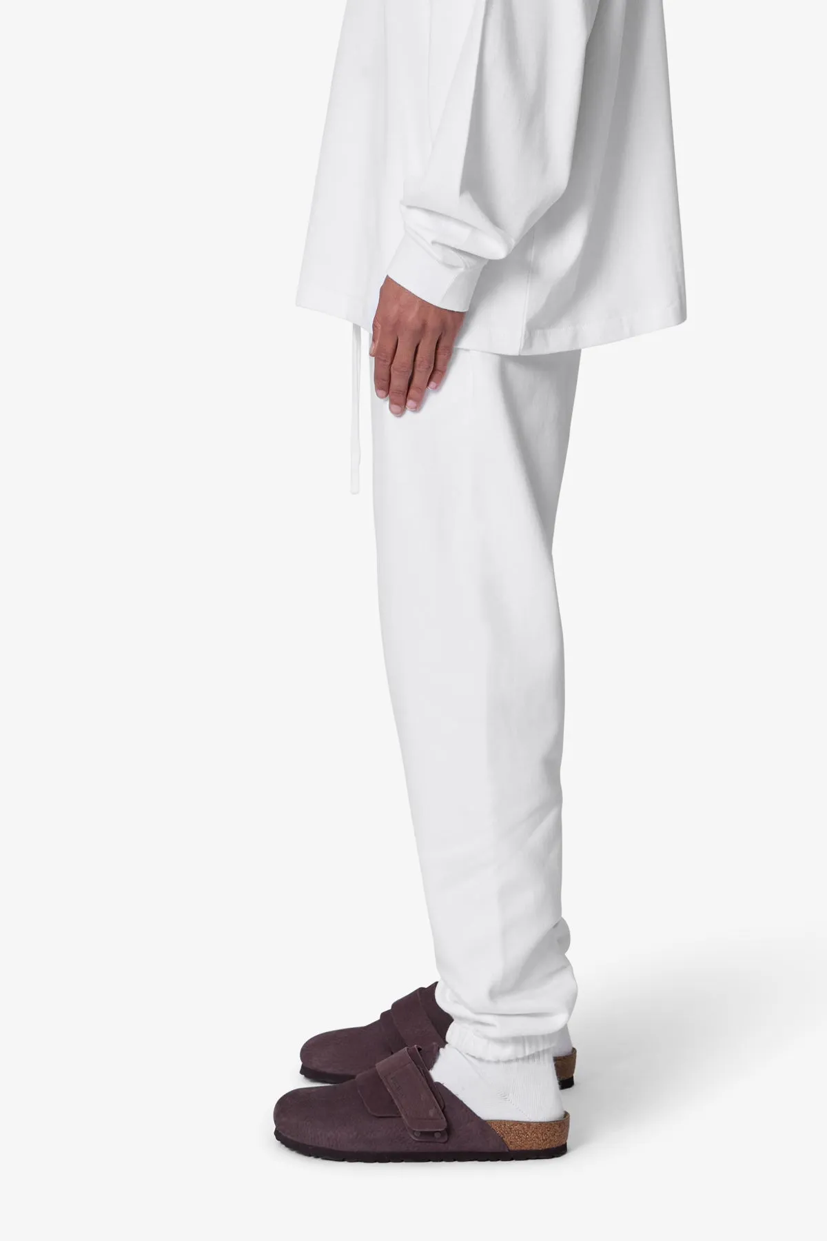 Heavy Every Day Sweatpants - White sold by MNML product image thumbnail 4