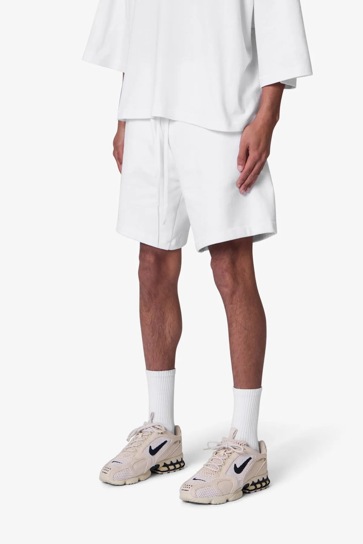 Heavy Every Day III Sweatshorts - White sold by MNML product image thumbnail 3
