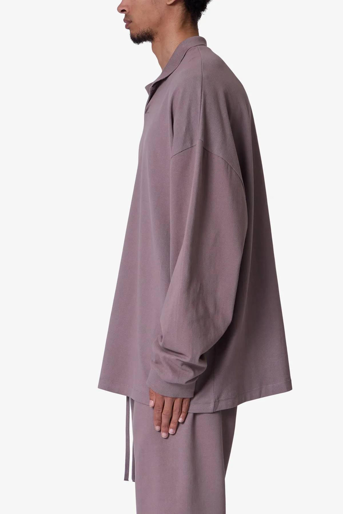 Every Day L/S Polo - Mauve sold by MNML product image thumbnail 4