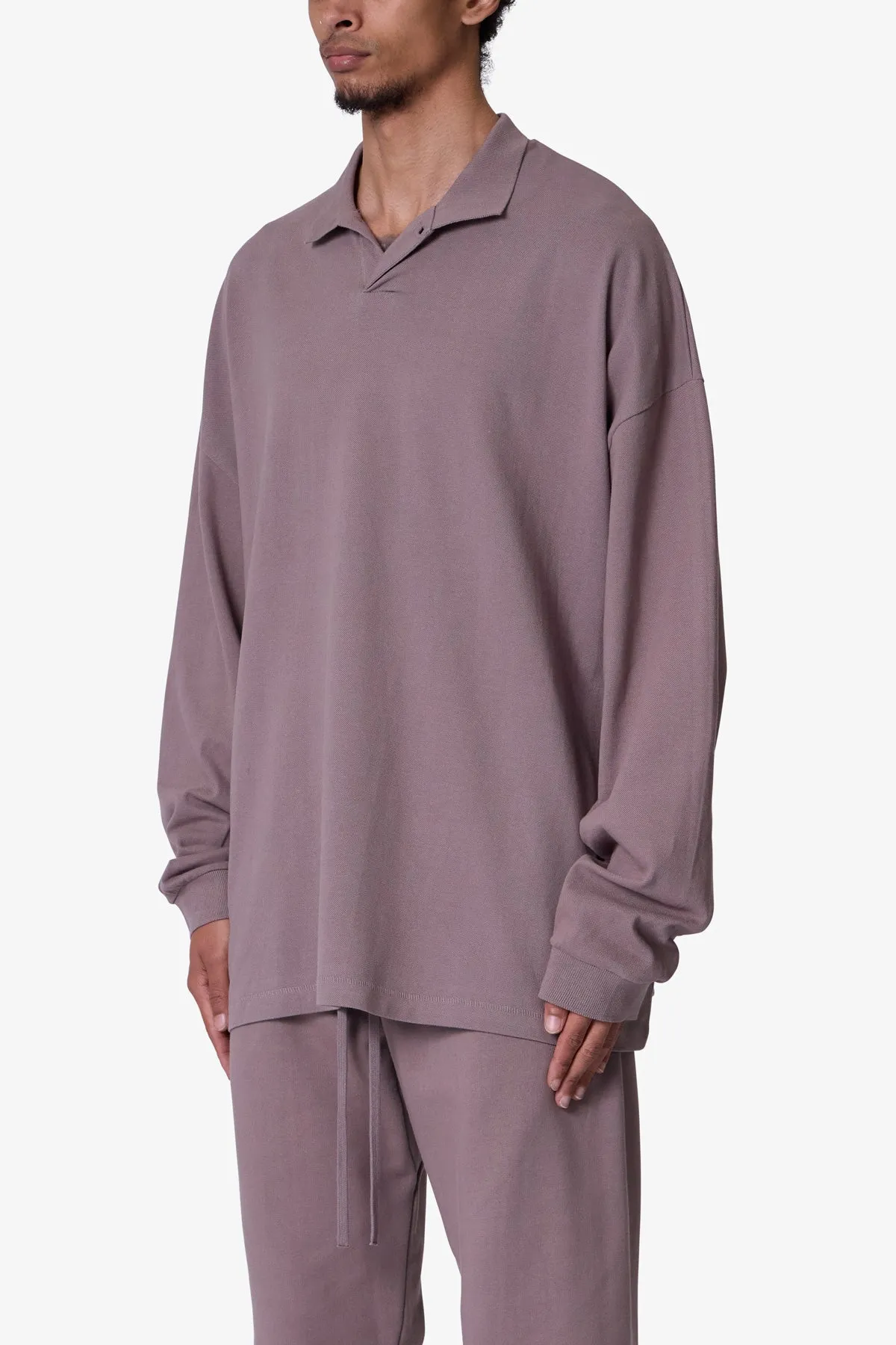 Every Day L/S Polo - Mauve sold by MNML product image thumbnail 3