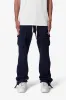 Snap Front Fleece Cargo Pants - Washed Black sold by MNML