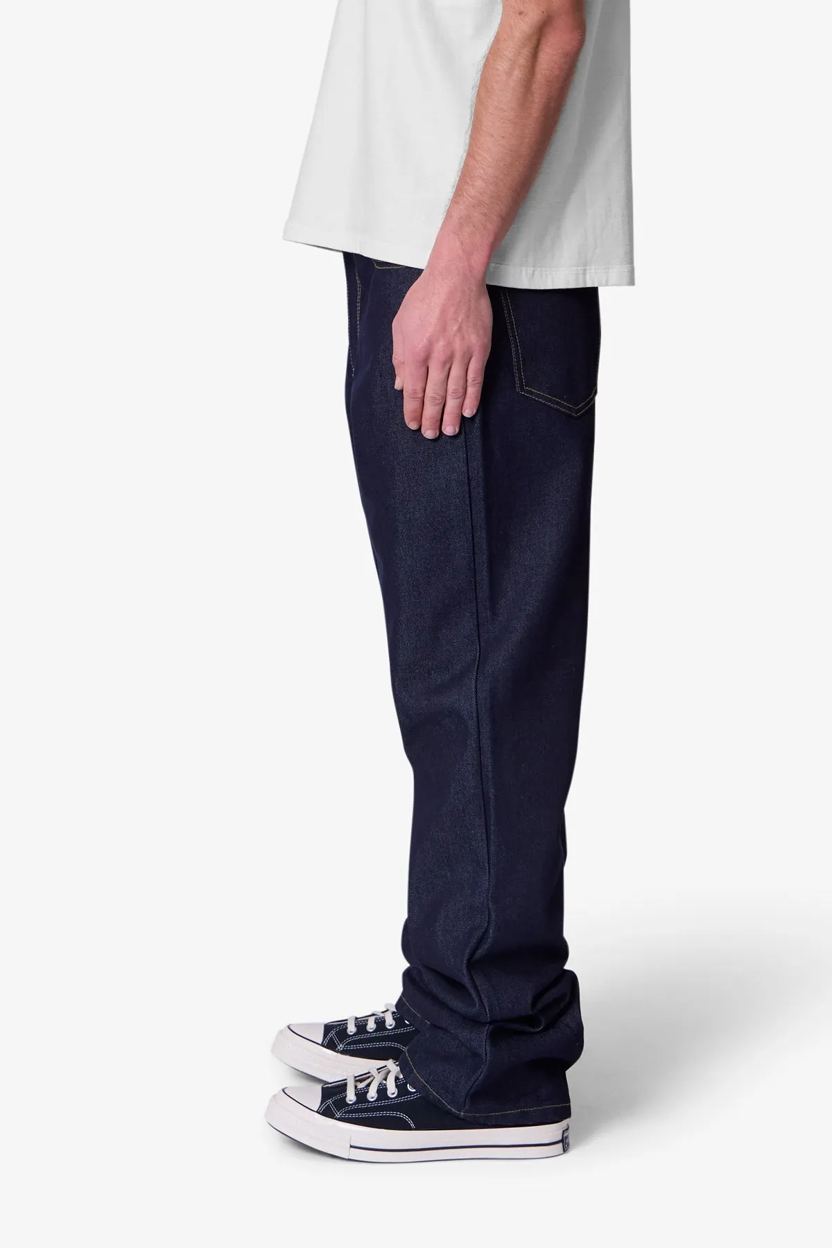 Raw Baggy Denim - Rinsed Indigo sold by MNML product image thumbnail 4