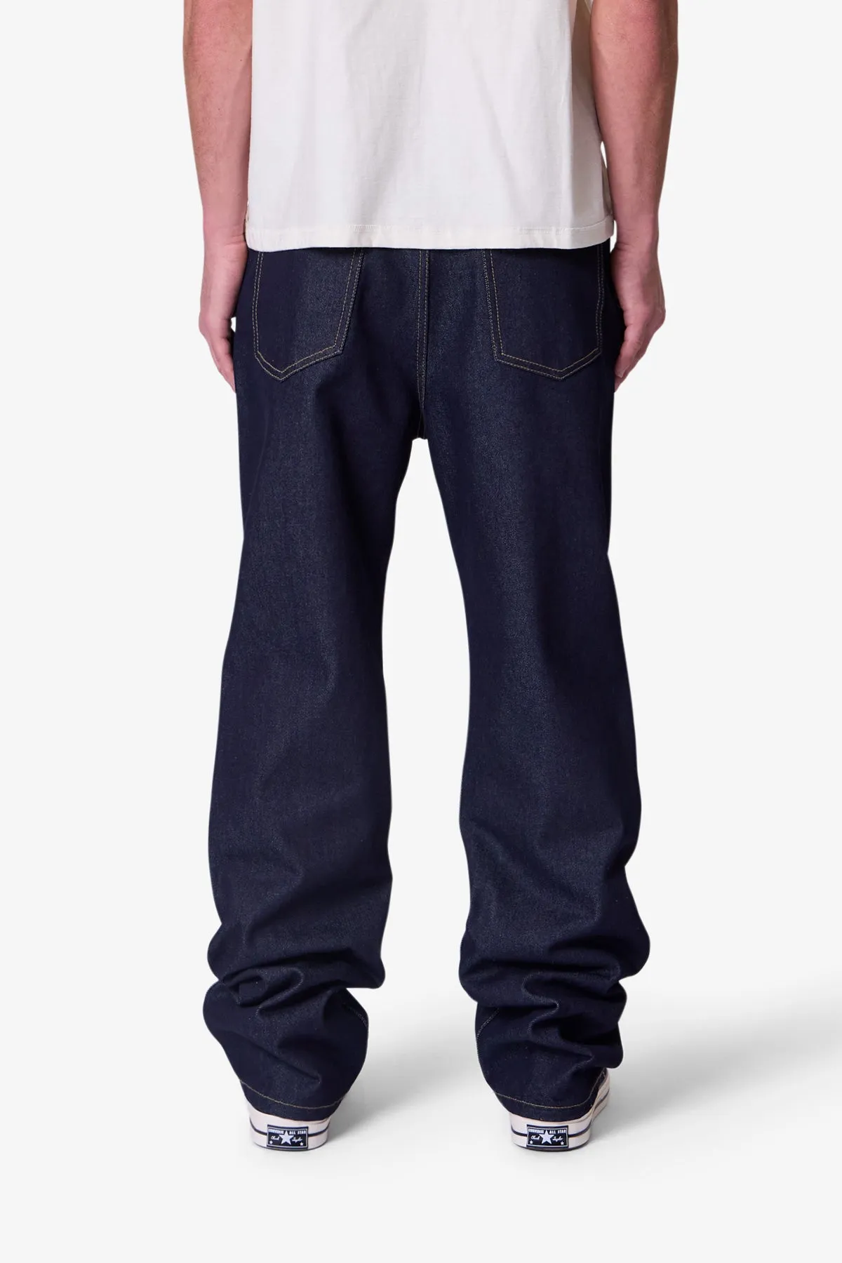 Raw Baggy Denim - Rinsed Indigo sold by MNML product image thumbnail 5