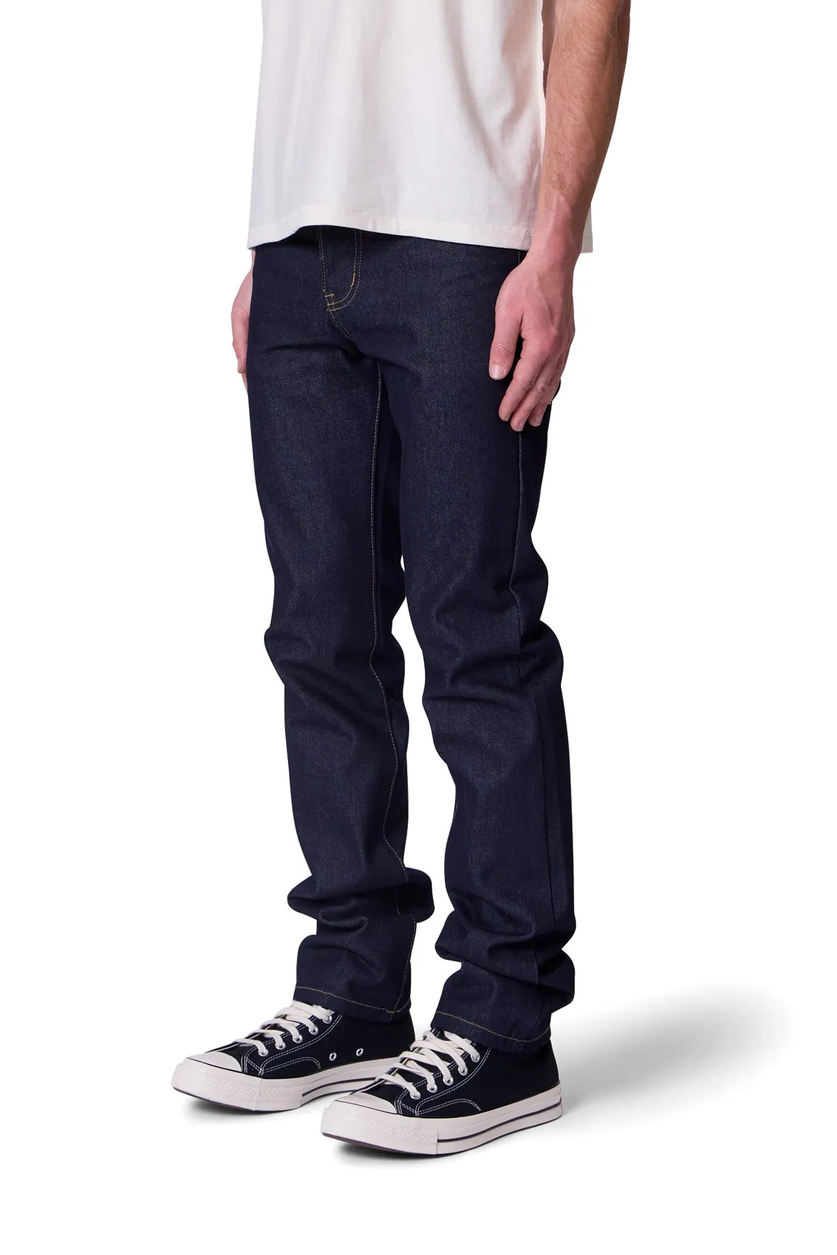 Raw Slim Denim - Rinsed Indigo sold by MNML product image thumbnail 3