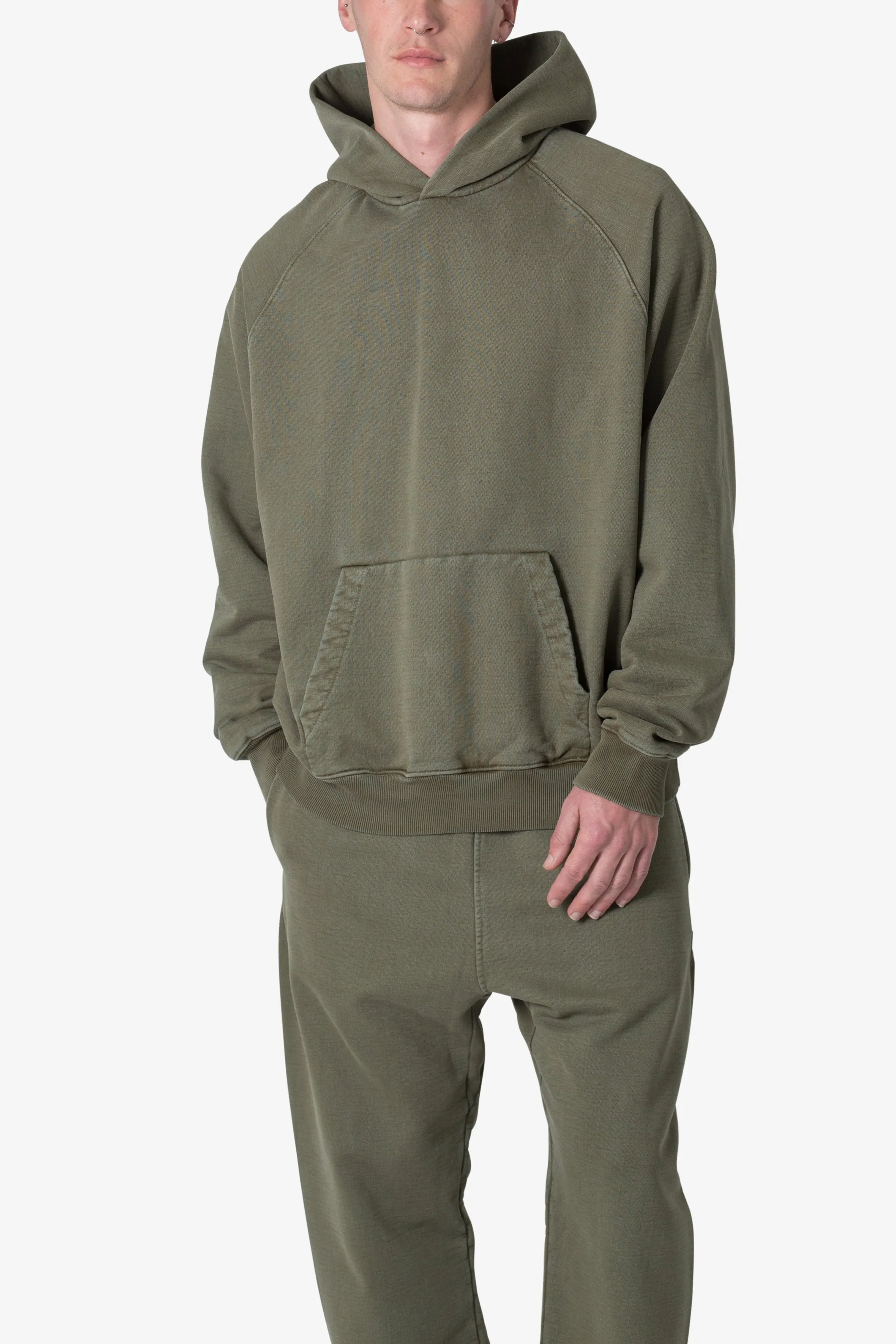 Heavy Every Day Hoodie - Washed Olive sold by MNML product image thumbnail 3